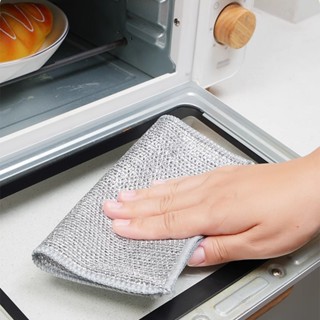 ผ้าล้างจาน 10ชิ้น ลวดเหล็ก ใช้ซ้ําได้ ไม่เหนียวติด กําจัดสนิ…