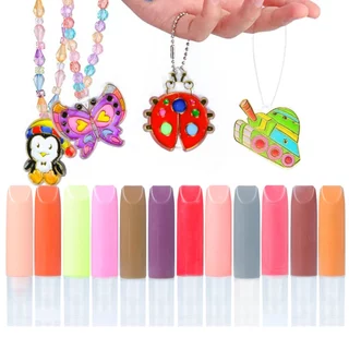 DIY ประดิษฐ์พวงกุญแจ ประดิษฐ์เครื่องประดับ ระบายสีเอง ระบายสีพวงกุญแจDIY ฝึกสมาธิ