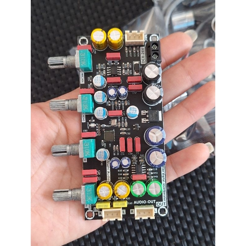 ปรีไมค์ZK-AMP(รุ่นใหม่เสียงไม่ดรอบ)ระบบDSPระบบเสียงเอคโค่+รีเวิร์บรับไฟ8-26โวล์DC