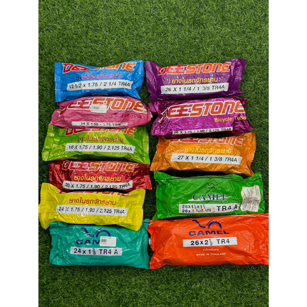 ยางในรถจักรยาน ขอบ 12x1.75,14x1.75,16x1.75,20x1.75,24x1.75,26x1.75,26x1.38,26x2.125,27x1.38