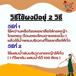 ผงกำจัดวัชพืชเพียงแค่โรย ไม้เลื้อย ต้นพืช ต้นหญ้า ตามตัวหนอนหรือร่องซีเมนต์ บรรจุ 1.0 กิโลกรัม