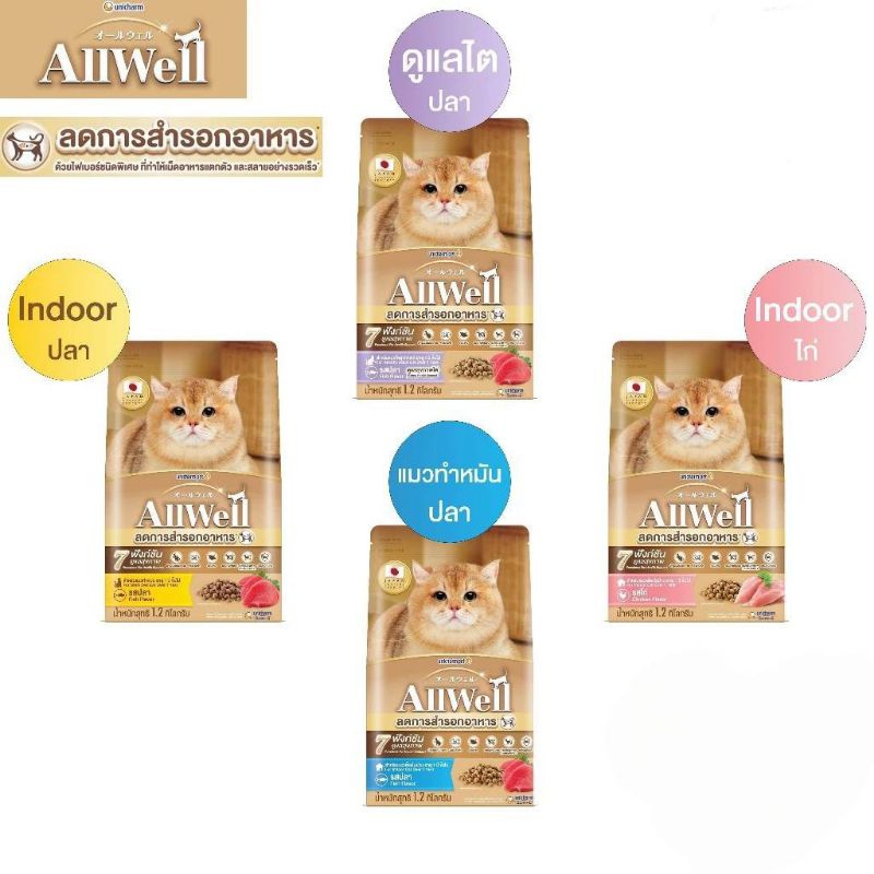 Allwell อาหารเม็ดแมว ลดการสำรอก