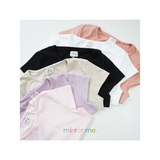 mirrorme เสื้อยืดคอกลมแขนสั้น ยืดเยอะ ใส่สบาย