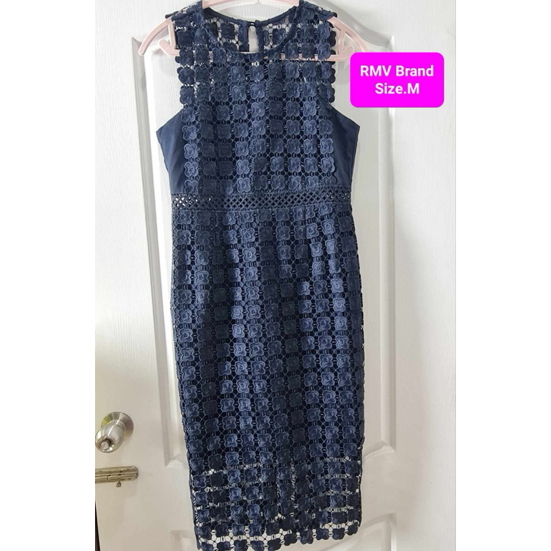 ชุดเดรสยาวมือ 2 งานป้าย RMV brand size M