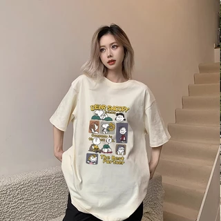 เสื้อยืดฟอกเฟดเทา oversize ลายการ์ตูน cotton100 เนื้อผ้านิ่มม ใส่สบาย เสื้อโอเวอร์ไซส์ผู้หญิงวินเทจเท่ๆ แฟชั่นมาใหม่ 3XL