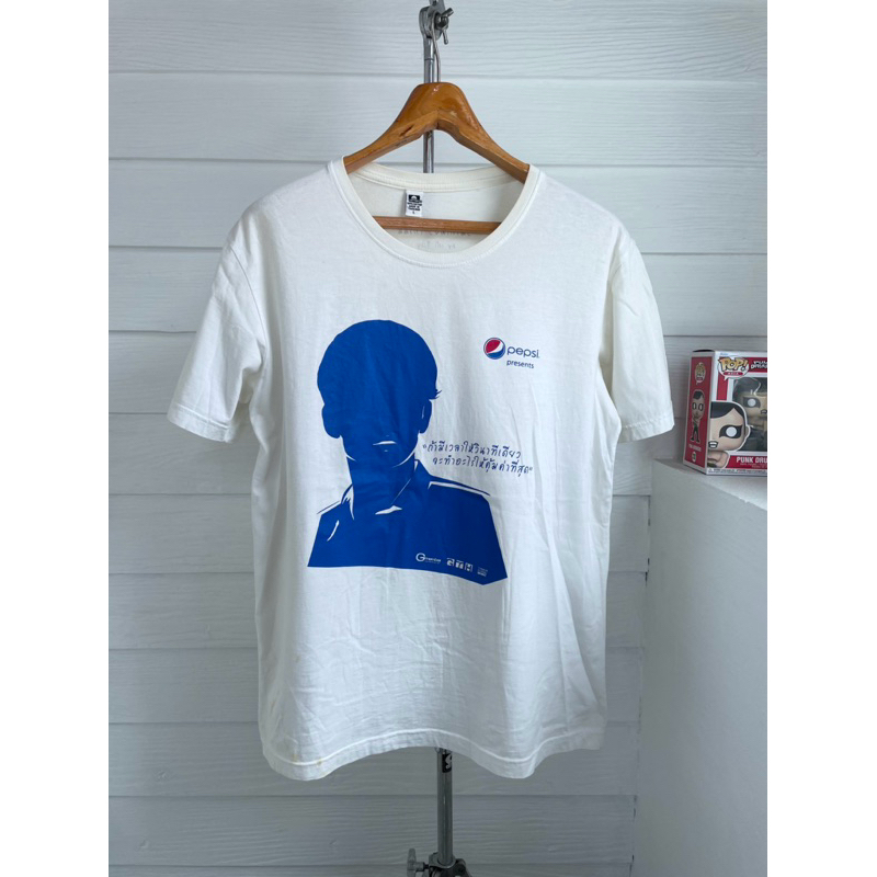 เสื้อยืดมือสอง VINTAGE PEPSI X เก้า จิรายุ Size L มือ2