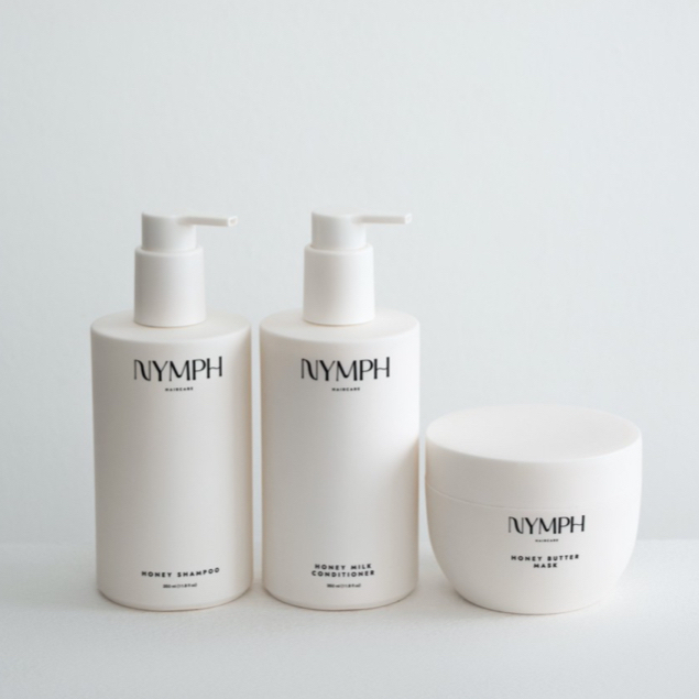 Nymph Haircare Set Bundle 3 ชิ้น ( Shampoo + Conditioner + Mask ) แชมพู ครีมนวดผม มาส์ก ผลิตภัณฑ์ดูแลผม บำรุงผมแห้งเสีย