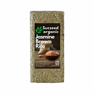 ข้าวกล้องหอมมะลิ อินทรีย์ ข้าวกล้องเหลือง ตราซักซี๊ด ออร์แกนิค Sucseed Organic บรรจุ 1 kg.