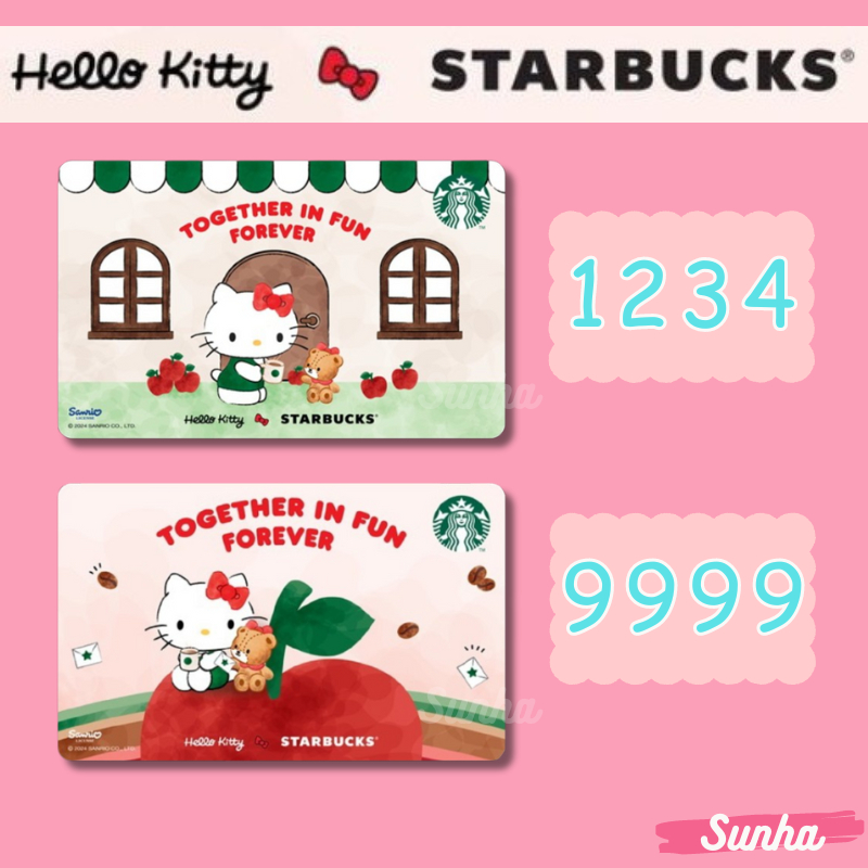 Starbucks x Hello Kitty SNOOPY Card Thai เลือกเบอร์ได้ ไม่มีเงินในบัตร การ์ด กระดาษ สตาร์บัคส์ ไทย