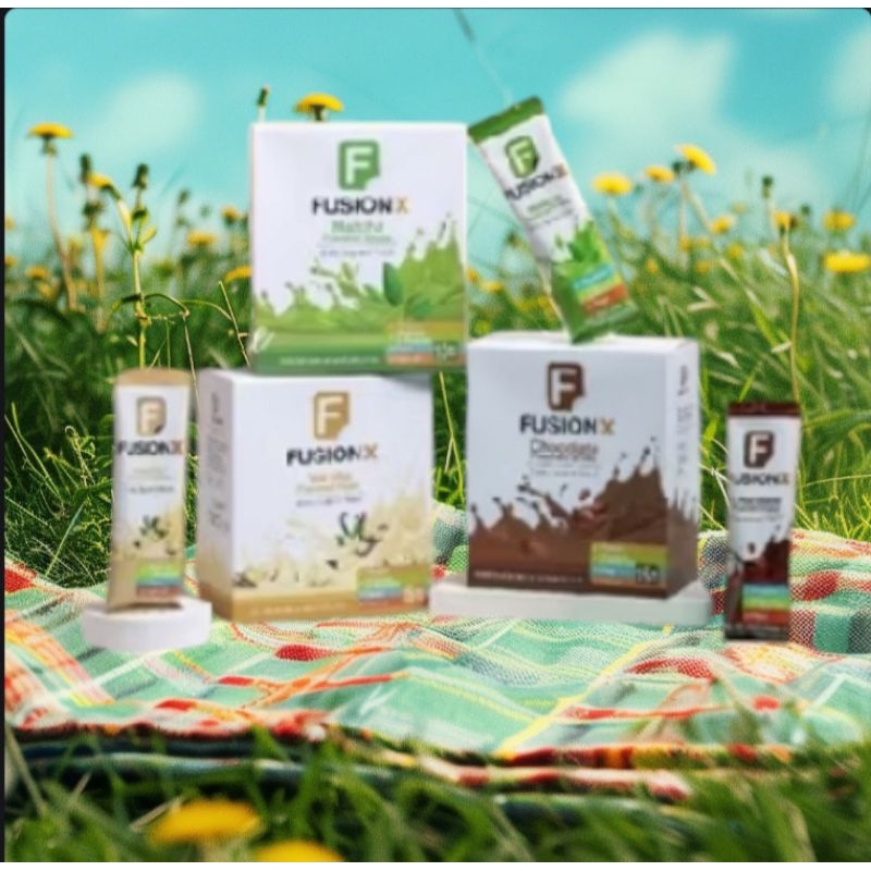 fusion X อาหารเสริมมีโปรตีนถั่วลันเตาถั่วเหลืองสารอาหารครบ5หมู่