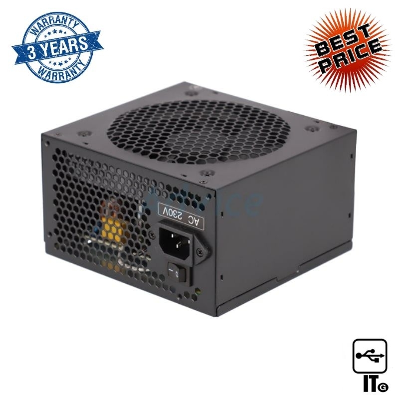 POWER SUPPLY (80+ WHITE) 600W AEROCOOL UNITED ประกัน 3Y พาวเวอร์ซัพพลาย อุปกรณ์จ่ายไฟ