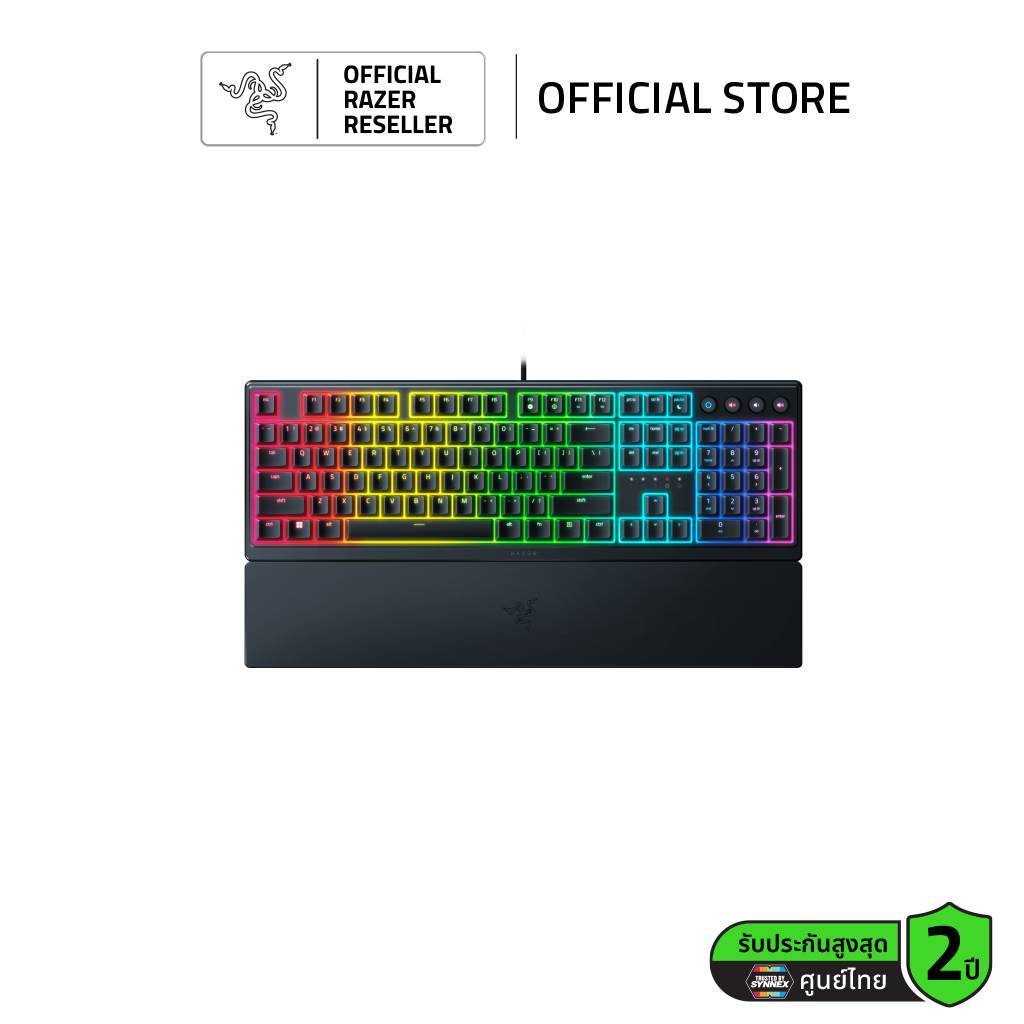 Razer Ornata V3 คีย์บอร์ดเกมมิ่ง Low-Profile Mecha-membraneมาพร้อมไฟ RGB Razer Chroma™ (คีย์ EN/TH)