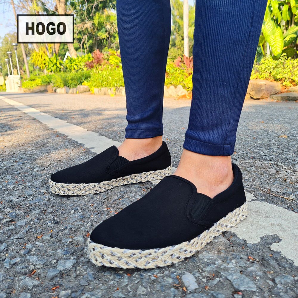 Hogo รองเท้าผ้าใบผู้หญิง รุ่น Espradille Girl  สวมใส่สบาย ดีไซน์ทันสมัย รองเท้าผ้าใบ รองเท้าสลิปออน 