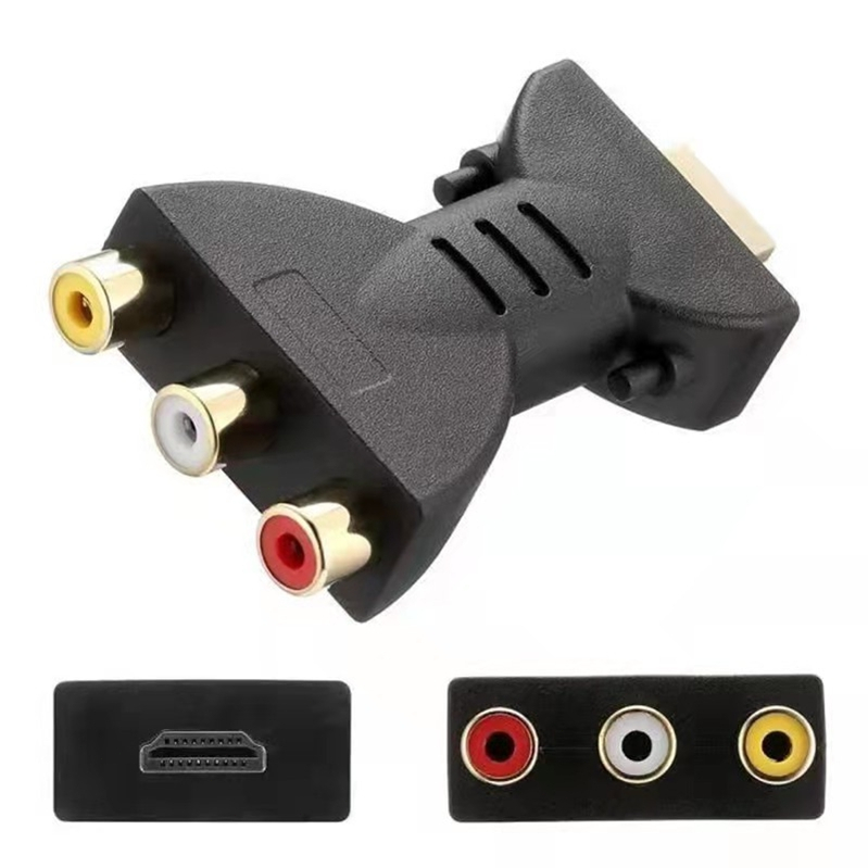 อะแดปเตอร์คอมโพสิตที่เข้ากันได้กับกล่องทีวี HD 1080P RCA AV เป็น HDMI AV2HDMI kabel Audio Video HDMI เป็น AV ด้วยสาย USB