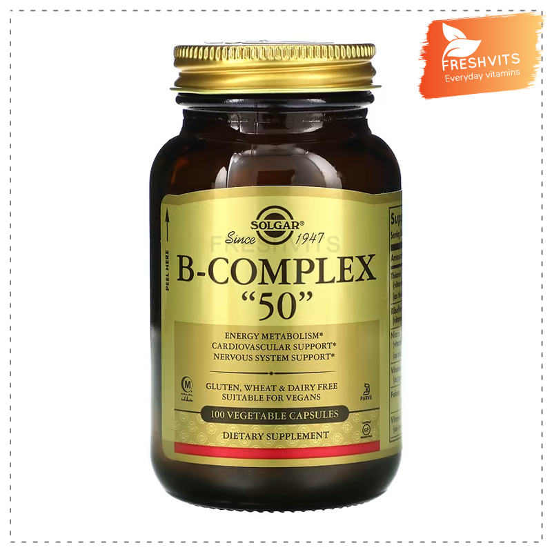 Solgar, B-Complex "50", 100 Vegetable Capsules