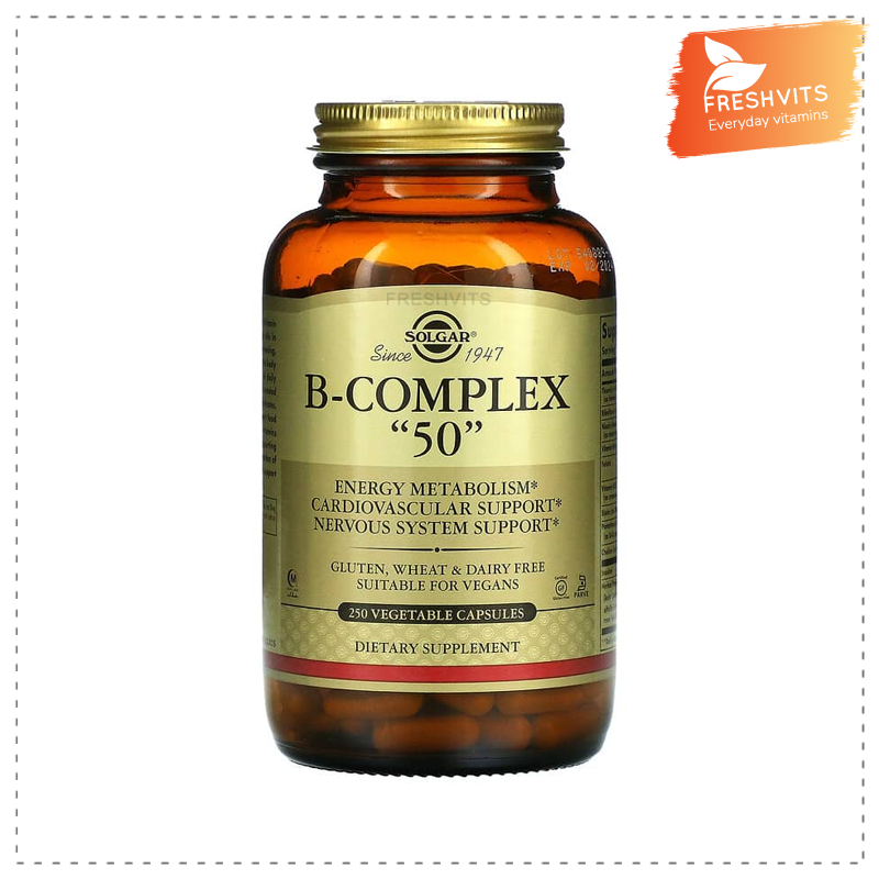 Solgar, B-Complex "50", 250 Vegetable Capsules