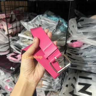 พร้อมส่งในไทย เข็มขัดpu เข็มขัดสีชมพู y2k
