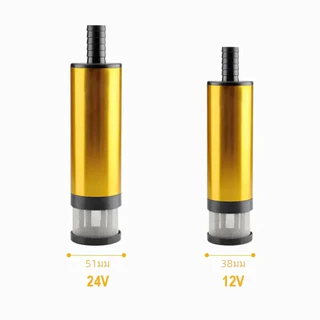 ปั๊มสูบน้ำมันไฟฟ้า38มม. 12V 24V สำหรับปั๊มน้ำมันดีเซลน้ำใต้น้ำเปลือกอลูมิเนียมอัลลอยด์
