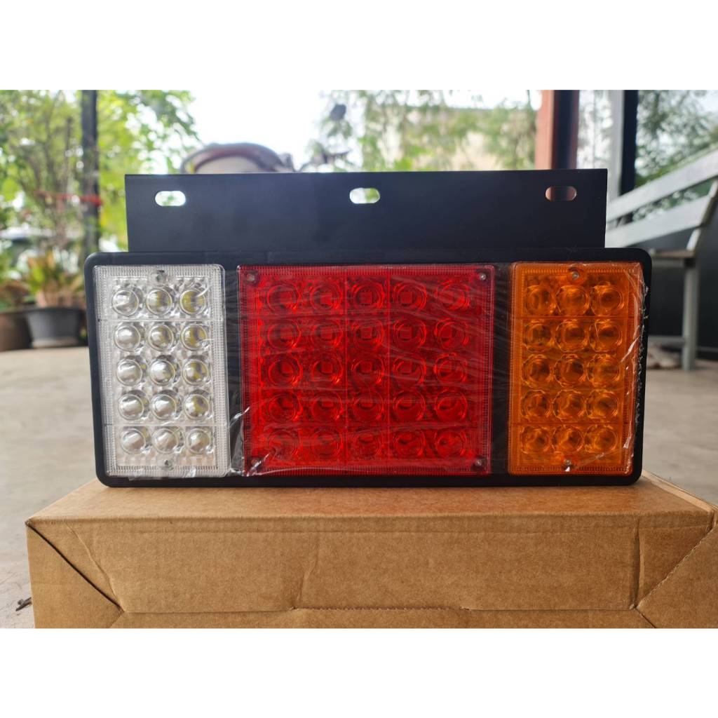 ไฟท้าย LED 55 เม็ด 24V 3 ตอน | Isuzu NPR NKR รถบรรทุก (ราคาต่อ 1 ชิ้น) - รูปที่ 2