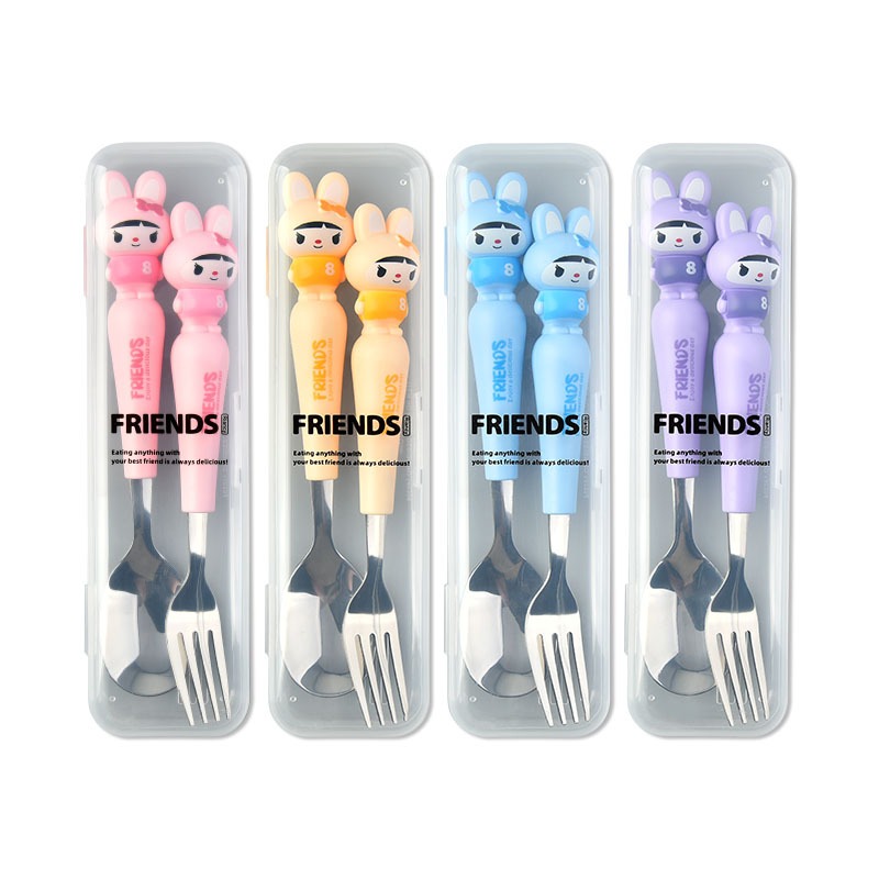 BrananaPlus ชุดช้อนส้อมเด็ก รับประทานอาหาร ช้อนเด็ก SPNFORK