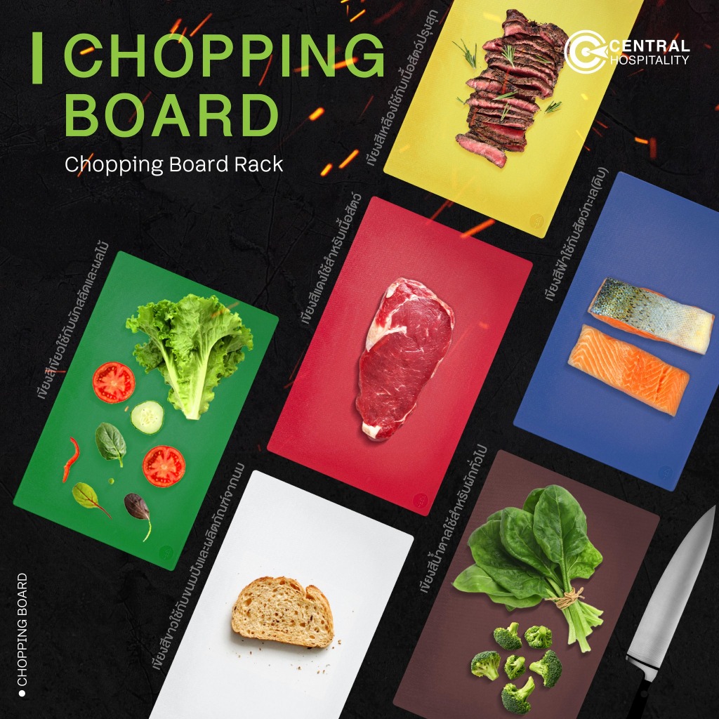 CENTRO Chopping Board เขียงพลาสติก อย่างหนา 50X35X1.8cm.