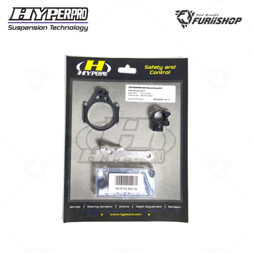 ขาจับกันสะบัด HYPERPRO FOR KTM DUKE390(17-23) ดำ