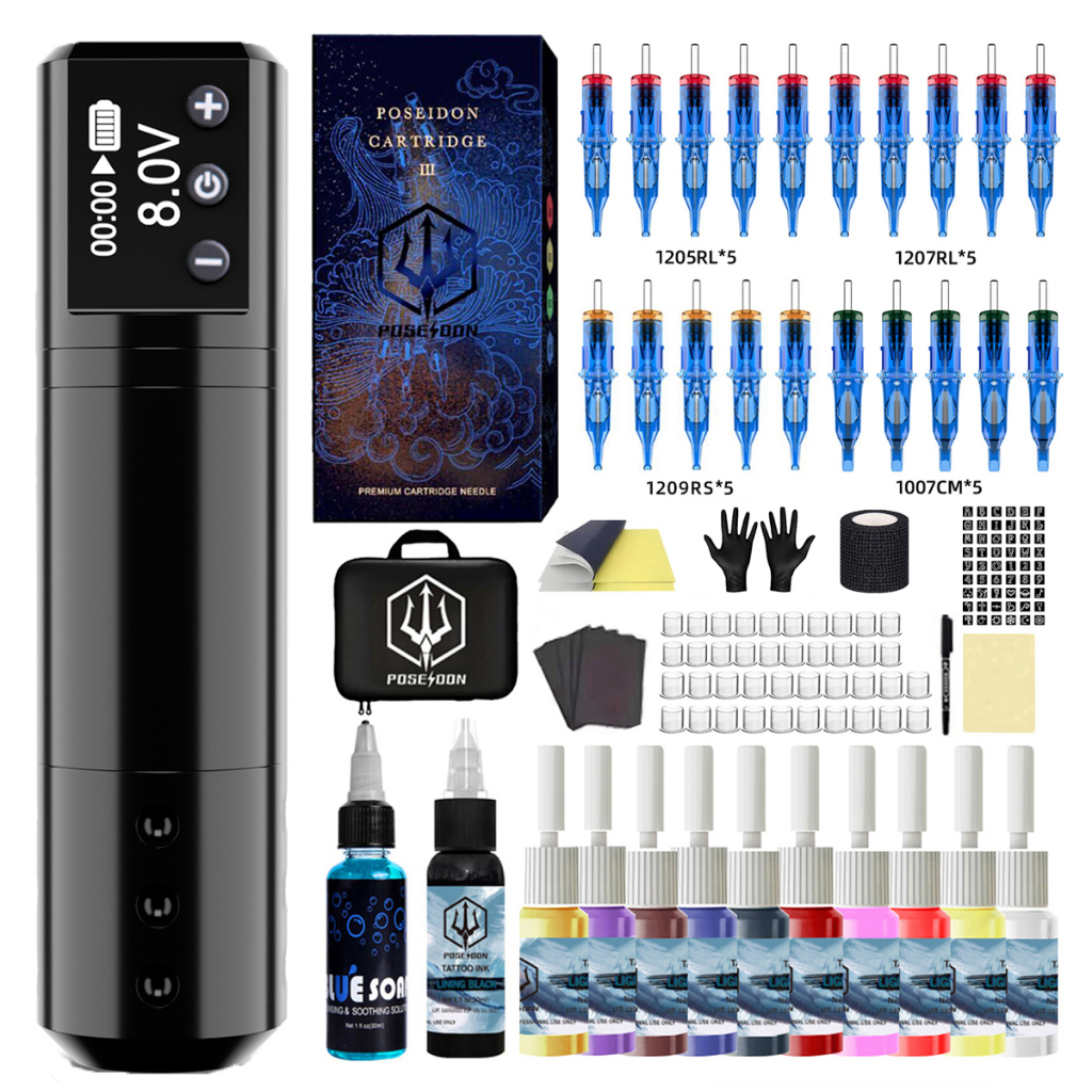ชุด Poseidon Tattoo Pen Kit Wireless