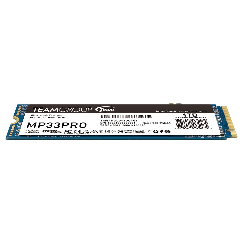 512GB | 1TB SSD (เอสเอสดี) TEAMGROUP MP33 PRO M.2 2280 PCIe Gen3x4 NVMe(TM8FPD512G0C101|TM8FPD001T0C101) (5Y) - รูปที่ 7