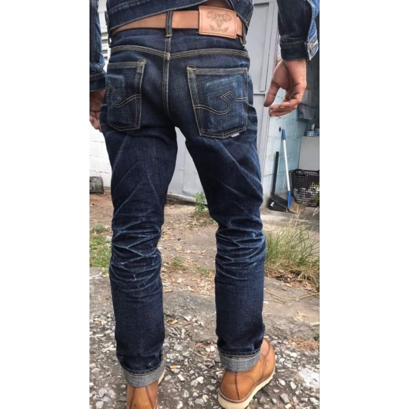 ชุด Set กรูปรียีนส์ พยัคฆ์&มังกร 21Oz. อาร์คซ่อน (กางเกง,ถุงผ้ายีนส์,กระเป๋ามือถืออย่างดี) กระบอกเล็ก,ตรง,ใหญ่