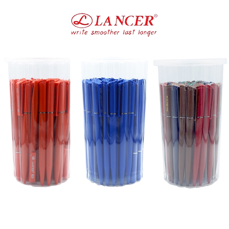 (50 ด้าม) Lancer ปากกาแลนเซอร์ แบบหมุน