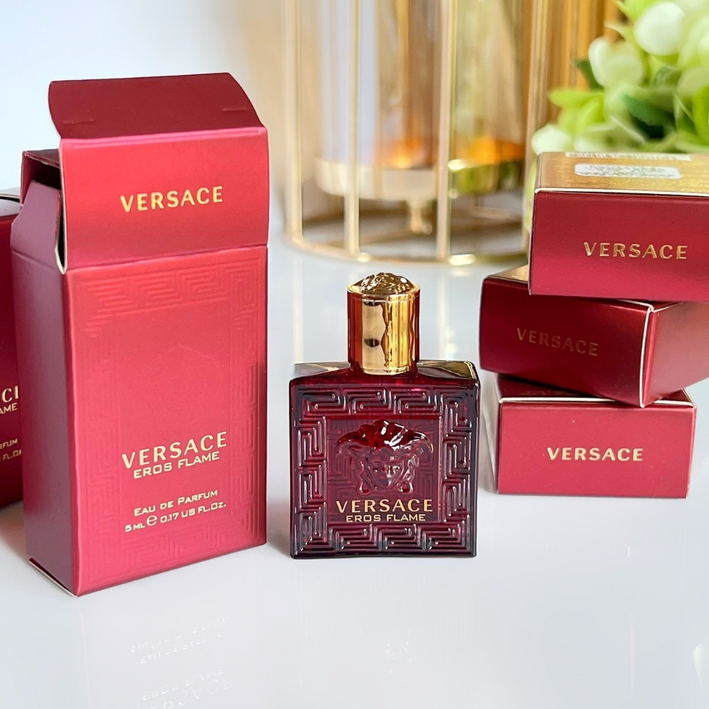 Versace Eros Flame EDP 5mlน้ำหอมมินิหัวแต้ม(สินค้าแท้100%)