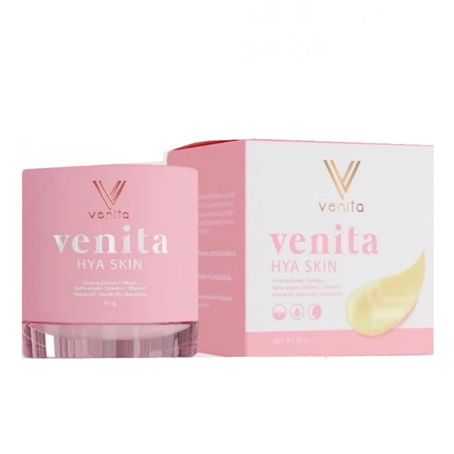 VENITA HYA SKIN : เวนิต้าไฮยาสกิน กล่อชมพู(1กล่อง)