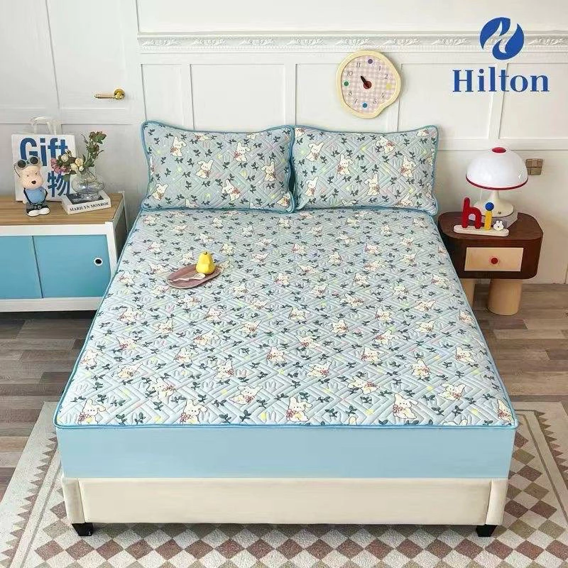 ผ้าปูที่นอนยางพาราเย็น 6 ฟุต Ice mat latex Set 3 ชิ้น Hilton thumbnail 7