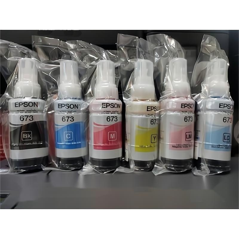 หมึกแท้ EPSON 673 ชุด 6 สี พริ้นเตอร์ EPSON รุ่นL800,L805,L810,L850,L1800