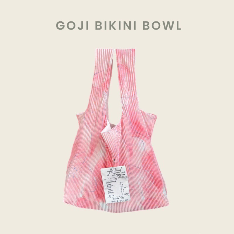 Wyllabrand กระเป๋าผ้าพลีท Goji Bikini Bowl