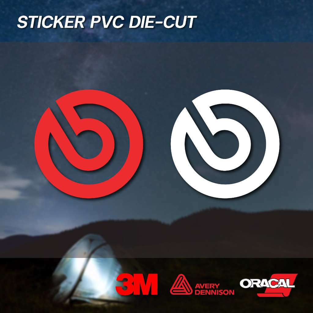 (D015) สติกเกอร์ไดคัท ติดปั้มเบรค LOGO Brembo สติกเกอร์ PVC งานตัดเกรดพรีเมี่ยม