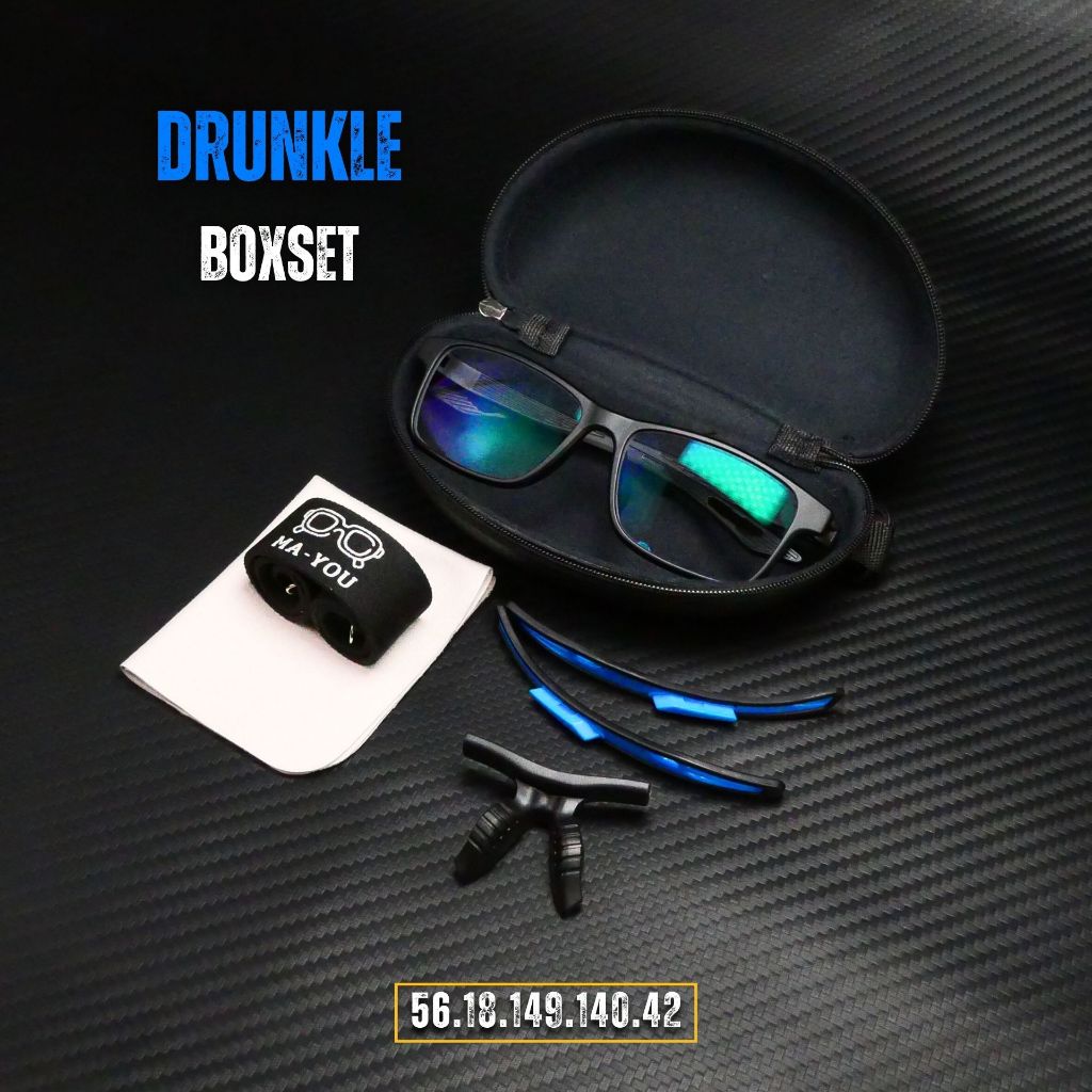 แว่นตาสายตายาวเลนส์ 2 ชั้นออโต้ รุ่น drunkle ดรั๊งค์เคิล จบปัญหาสายตายาว ออกแดดเลนส์เปลี่ยนสีเทาดำ