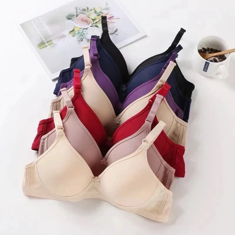 339 บราไร้โครง ไม่มีฟองน้ำ ปรับสายได้ มีตะขอ ผ้านุ่มสวมใส่ง่ายระบายอากาศได้ดี ไร้การกดทับ ไม่ทำให้อึดอัด32-38AB