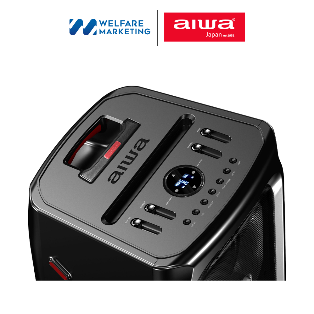[ผ่อน 0%] AIWA SS-X400DSP PRO (Gen II) Party Speaker ลำโพงบลูทูธปาร์ตี้ SUPER BASS
