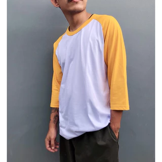 เสื้อแขนสโลปเลยศอก ผ้าcotton100% เกรดดี