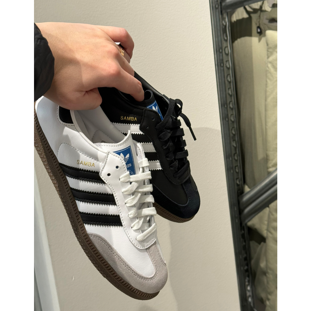(ของแท้ 💯) Adidas originals แท้ SAMBA OG Sneakers White/Black