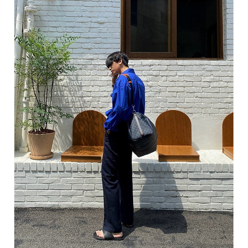 PAPA.XQ LAPIS SHIRT 💙( NEW! เสื้อเชิ้ตสีพื้น เกาหลีเกาใจ ✨)พร้อมส่ง🔥 - รูปที่ 5