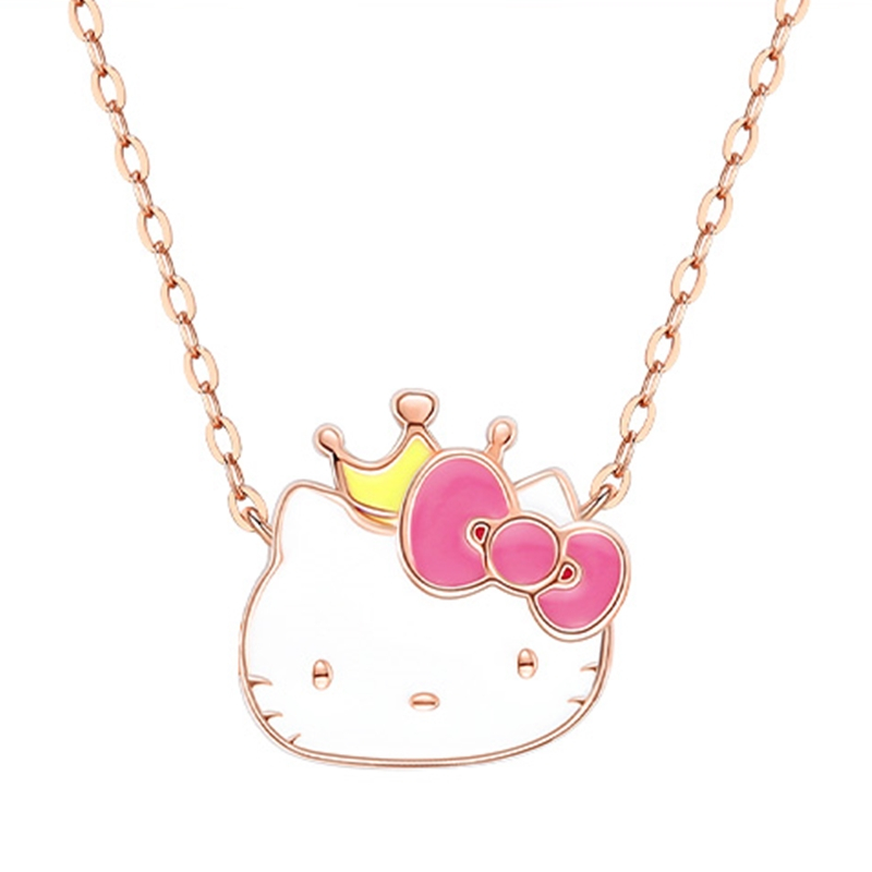 ZGO x Sanrio Hello Kitty - สร้อยคอคิตตี้ ลิขสิทธิ์แท้พร้อมกล่อง