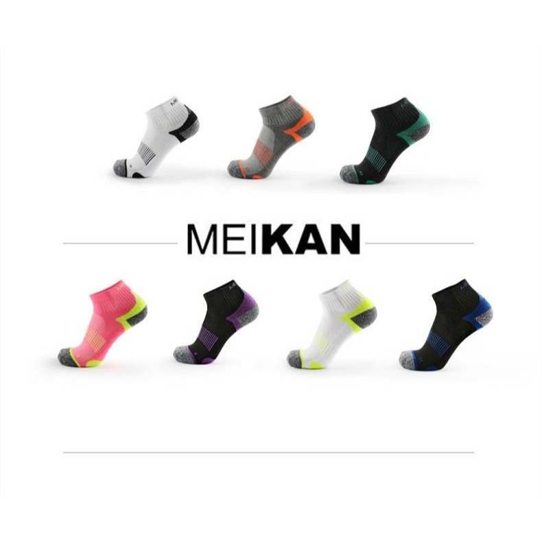 New!!! MEIKAN ถุงเท้า Running Socks น้ำหนักเบา สำหรับวิ่ง จักรยาน ระบายอากาศดี