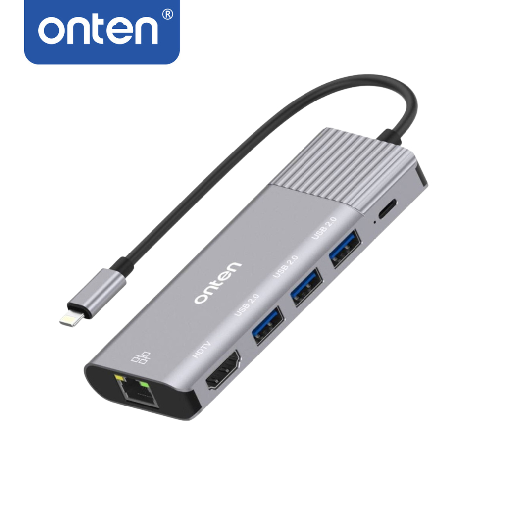 ONTEN-79591 Lightning TO LAN RJ45 + USB 2.0 + HDMI