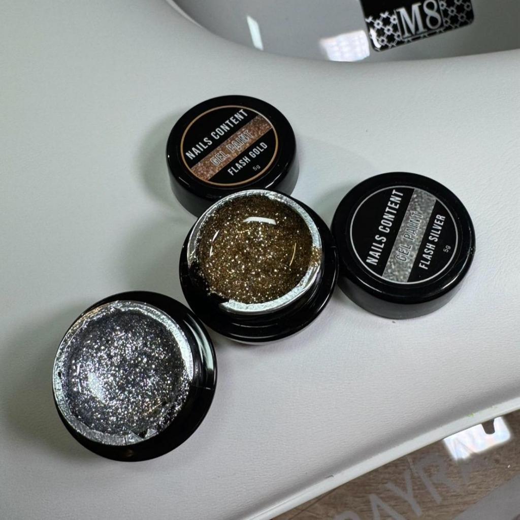 Glitter Flash Platinu Nails content ราคาต่อกระปุก ปริมาณ 5g