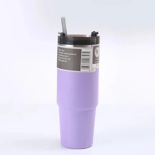 แก้วน้ำ เก็บความเย็นได้ดี สีพื้น แก้วน้ำสแตนเลส30oz 890ml. ให้เลือกหลากหลายสี