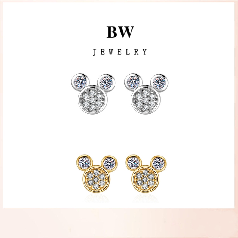 Jewelry ต่างหู ต่างหูสำหรับสุภาพสตรี ต่างหูแฟชั่น BWE006&BWE007 Mickey