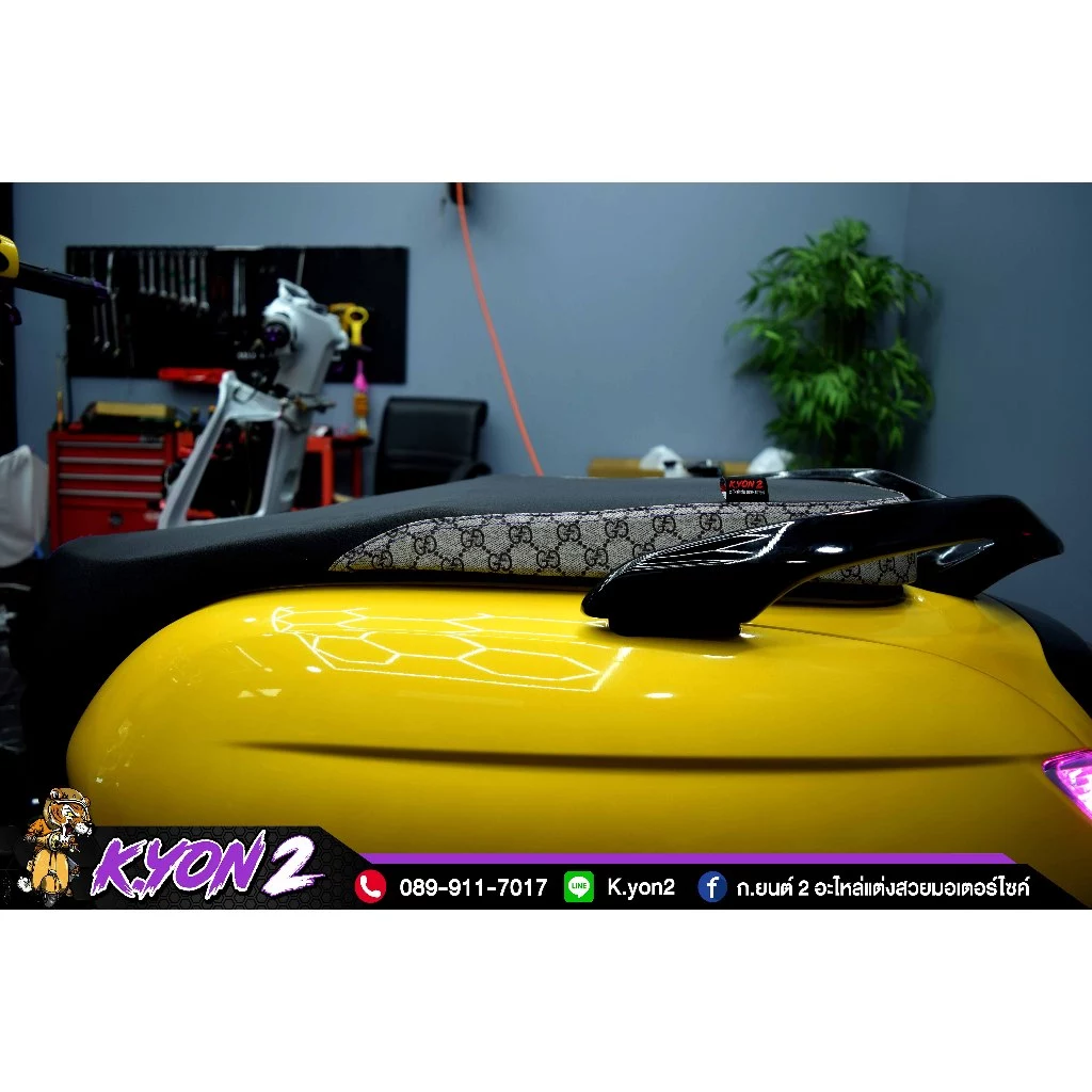 เบาะแต่ง 2 ตอน กันน้ำ HONDA GIORNO 125 แบรนด์ K.YON2 thumbnail 7