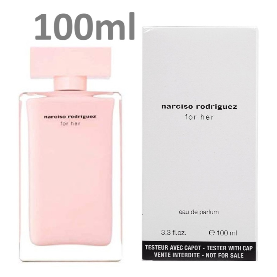 Narciso Rodriguez For HER Eau De Parfum 100ml (Tester มีฝา รุ่นเทสเตอร์กล่องขาว) มีฝา